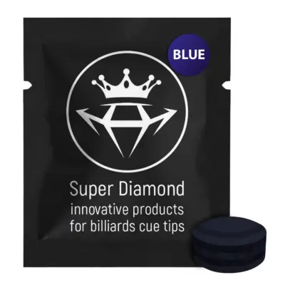 Наклейка для більярду без волокнистої сфери SUPER DIAMOND blue 1 дюйм. изображение