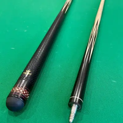 Більярдний кий Корона чорний граб Super Diamond клеєний шафт изображение