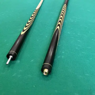 Бильярдный кий 17 запилов черный граб+белинго изображение