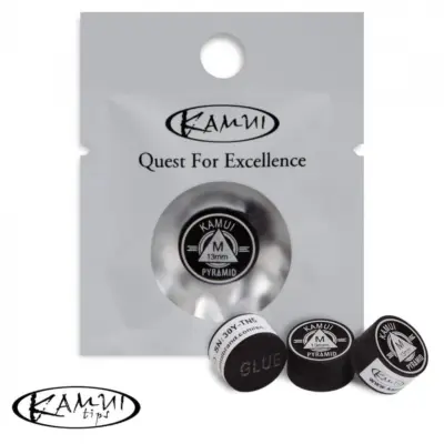 Наклейка для кия Kamui Pyramid Black 13мм Medium изображение