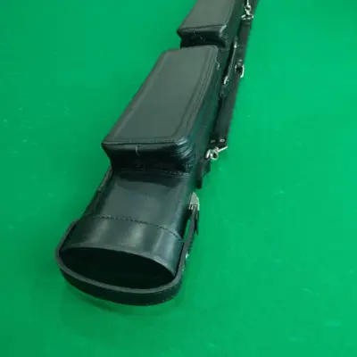 Чохол для кия Спорт на два кия чорний шкіряний изображение