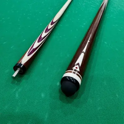 Бильярдный кий 10 запилов Яра Амарант треугольник изображение