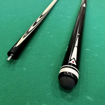 Більярдний кий 8 довгих тонких запилів Чорний граб інкрустація 8 довгих тонких запилів изображение