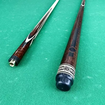 Бильярдный кий Цветок (попугай) змеиное дерево эбен 4 лучевой напряженный AS изображение