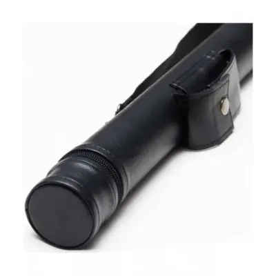 Тубус для більярдного кия з кишенею чорний гладкий кнопка изображение