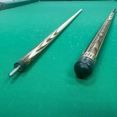 Більярдний кий 6 довгий випитий бокоте чорний граб Рой Микола 1 штука. изображение