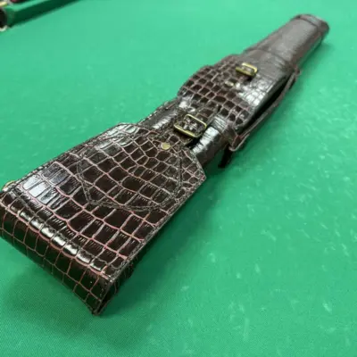 Колчан для більярдного кийка КЛАСИЧНА бордова крокодилова шкіра изображение