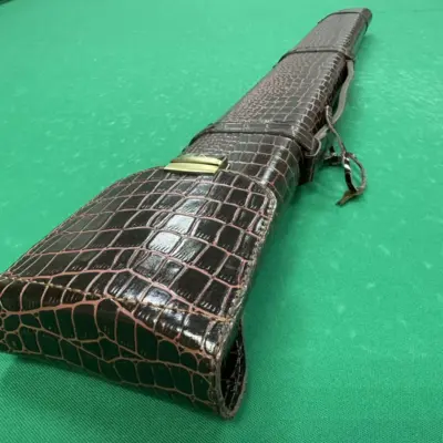 Колчан для більярдного кия Сафарі, шкіряний крокодил, бордовий изображение