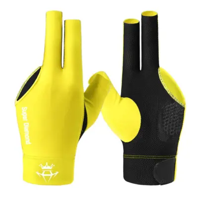 Super Diamond S жовта ліва більярдна рукавичка 1 частина изображение