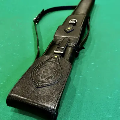 Колчан для бильярдного кия КЛАССИК черный кожаный 1шт изображение