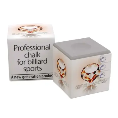 Мел для бильярда SUPER DIAMOND белый 1шт. изображение