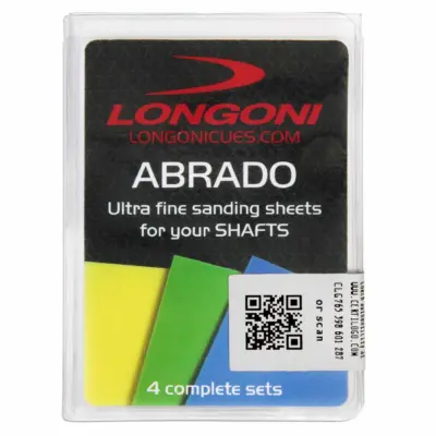 Набор микробумаги для полировки кия LONGONI ABRADO 12шт. изображение