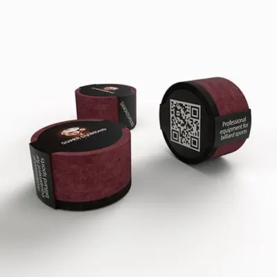 Наклейка для бильярда с фиброй SUPER DIAMOND красная 1шт. изображение