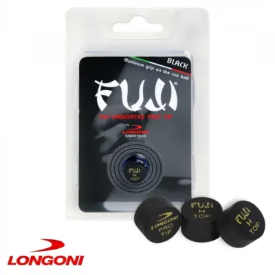 Наклейка для кию Longoni Fuji Black 13мм Hard изображение