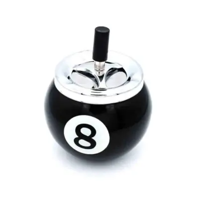 Пепельница Бильярдный шар №8 изображение