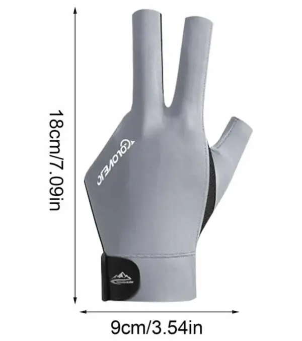 Перчатка для бильярда GO LOVE JOY серая 1шт.