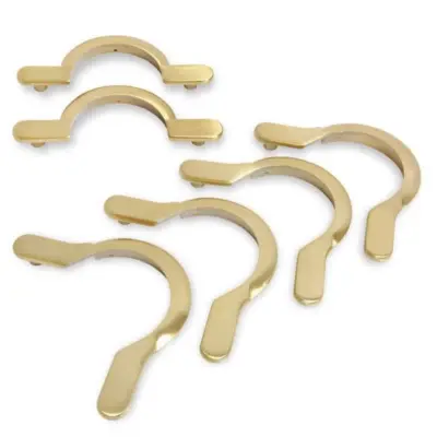 СКОБЫ ДЛЯ ЛУЗ ЧЕМПИОН ПРО ГЛАДКАЯ ЛАТУНЬ 6шт. изображение