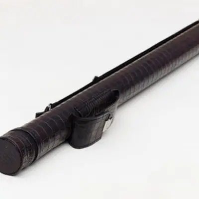 Тубус для більярдного кия з кишенею крокодил замок шоколад 1шт. изображение