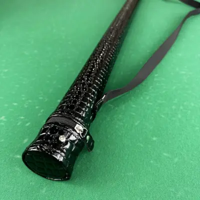Тубус для більярдного кия Super Diamond 3/4 крокодил чорний глянець 1шт. изображение
