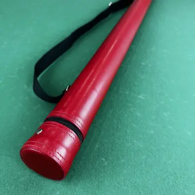 Super Diamond Pocketless Більярдна Кий Tube Red Smooth 1 штука. изображение