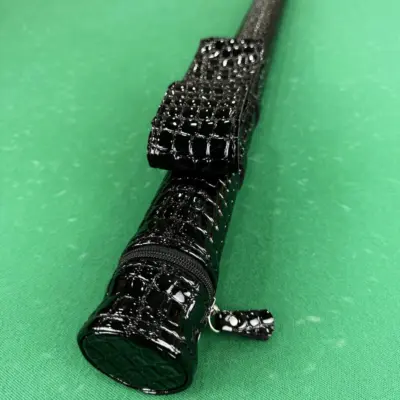 Тубус для більярдного кія Super Diamond кишеня на пристібках крокодил глянець 1шт. изображение