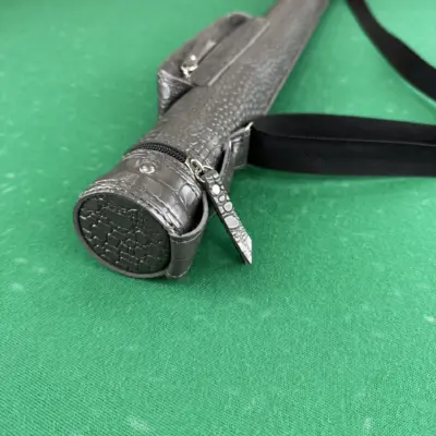 Тубус для бильярдного кия Super Diamond  серый крокодил пришивной карман 1шт. изображение