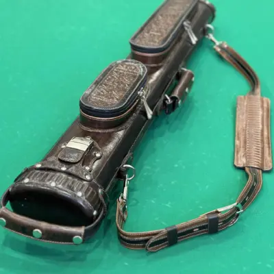 Тубус ексклюзивний ручна робота Єрофея Євладіна коричневий 025 на два кия изображение