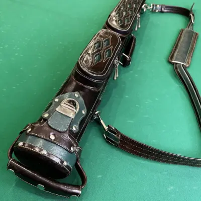 Тубус ексклюзивний ручна робота коричневий зелені вставки 024 изображение