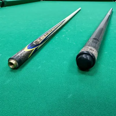 Бильярдный кий Цветок(попугай) Змея черная+желтый+синий+черный граб 4 лучевой напряженный AS изображение