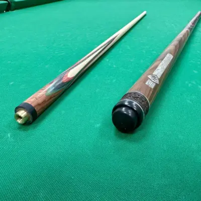 Більярдний кий Квітка (папуга) Палісандр + зелений + сірий + червоний граб 4 променів натягу AS изображение