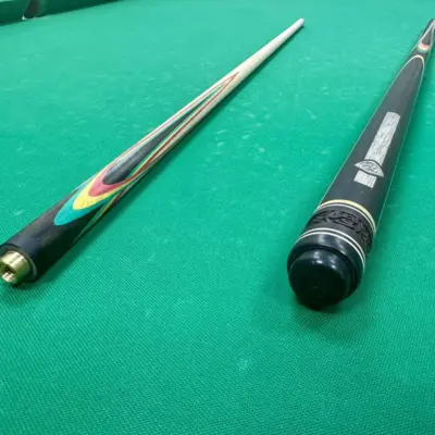 Більярдний кий квітка (папуга) Eben-рожевий-жовтий-зелений-сірий граб 4 променева напруга AS изображение