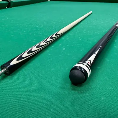 Більярдний кий Луцькі, 16 вирубів, Чорний граб повний інкрустаційний изображение